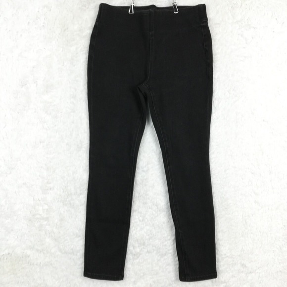 Soft Surroundings Womens Jeans Jeggings Leggings Black Denim Mid Rise Petite PXS - Picture 1 of 10
